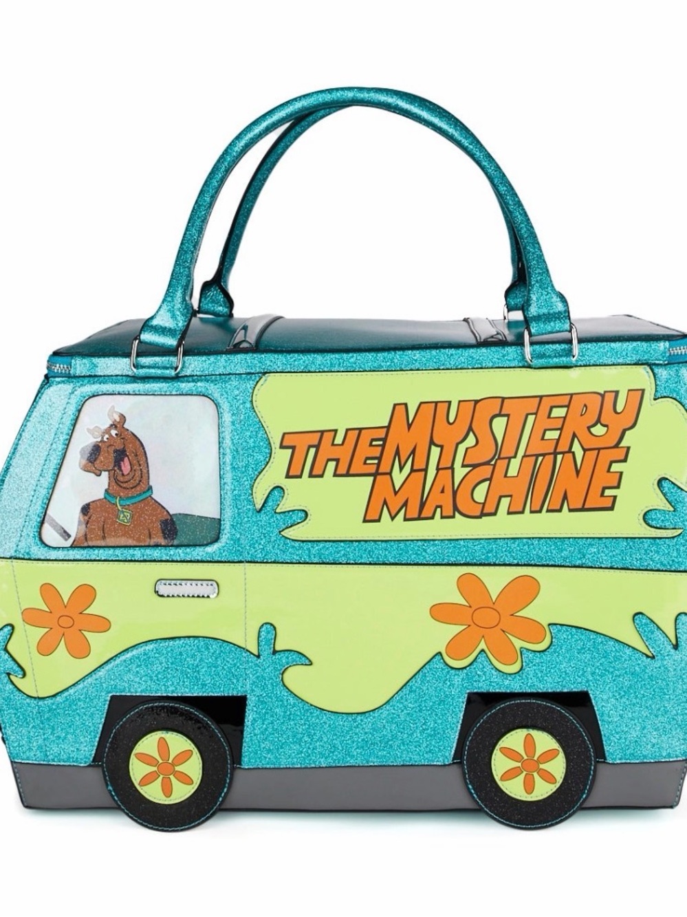 Dolls Kill The Mystery Machine Turquoise & Lime Novelty Travel Bag - Picture 2 of 8